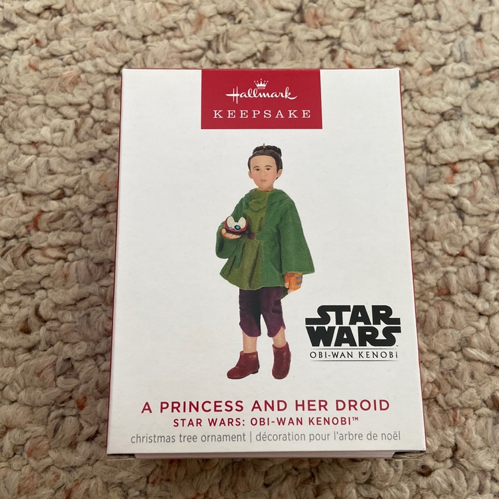 2023 Hallmark Star Wars “A Princess and Her Droid” Princess Leia ornament